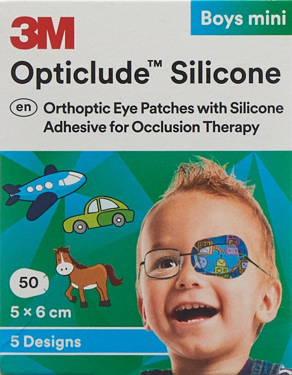 3M OPTICLUDE Sil Augenv 5x6cm Mini Boys (n) 50 Stk