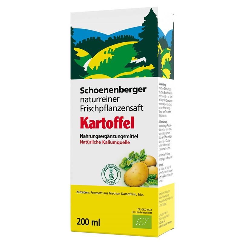 SCHOENENBERGER Kartoffel Frischpfl Saft Bio 200 ml