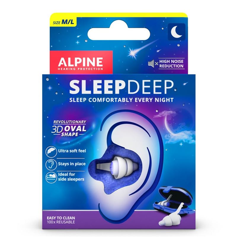 ALPINE SleepDeep Gehörschutzstöps Euroloch 1 Paar