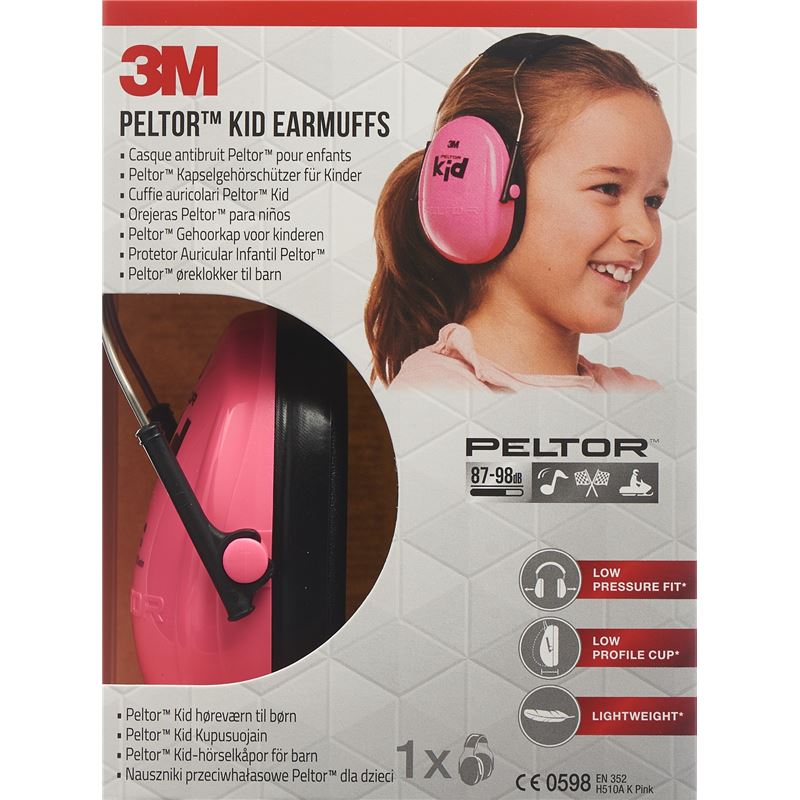 3M Peltor Kapselgehörschutz Kind pink