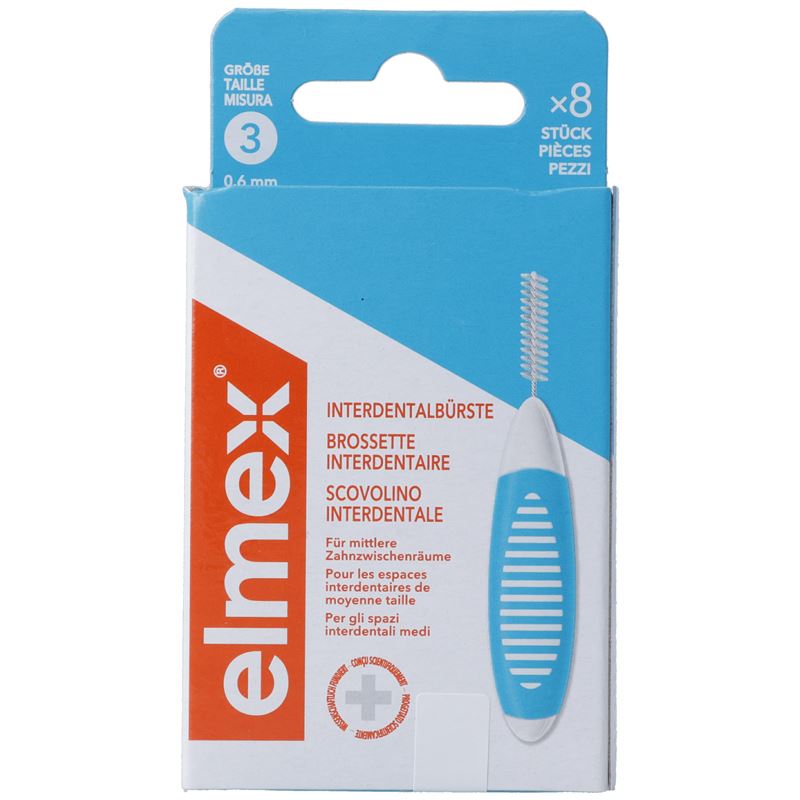 ELMEX Interdentalbürsten 0.6mm blau 8 Stk