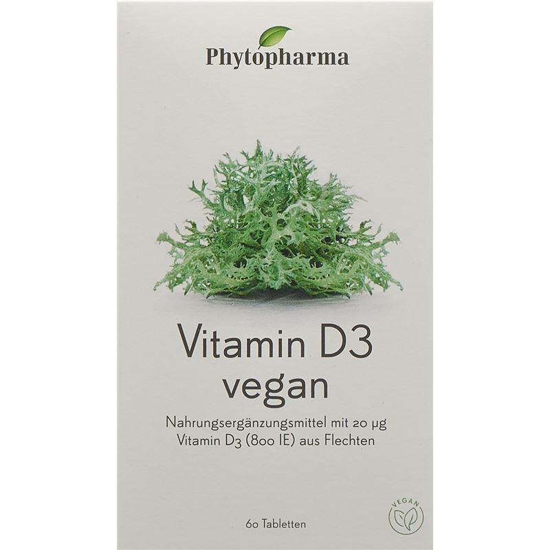 PHYTOPHARMA Vitamin D3 Tabl vegan 60 Stk