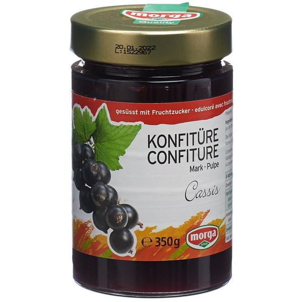 MORGA Konfitüre Cassismark Fruchtz 350 g