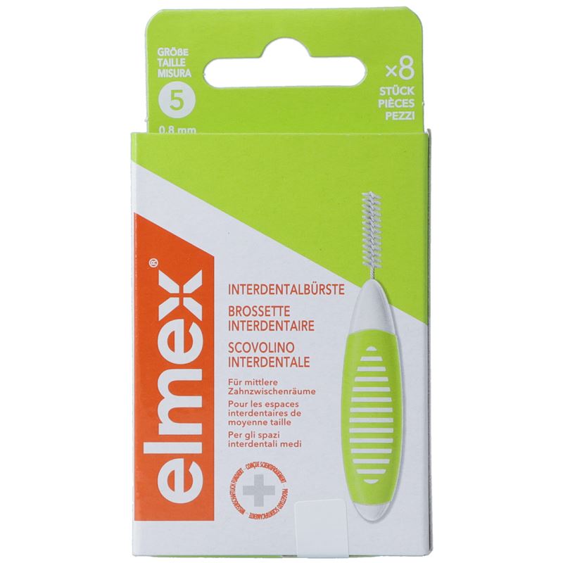 ELMEX Interdentalbürsten 0.8mm grün 8 Stk