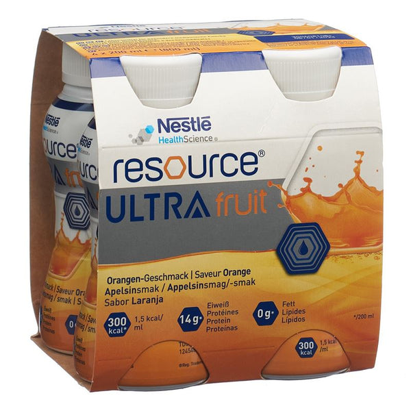 RESOURCE Ultra Fruit Orange 4 Fl 200 ml