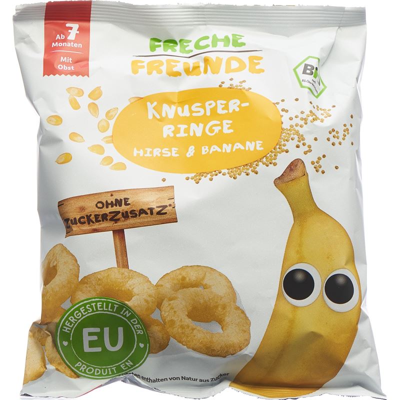 FRECHE FREUNDE Knusper-Ringe Hirse & Banane 20 g