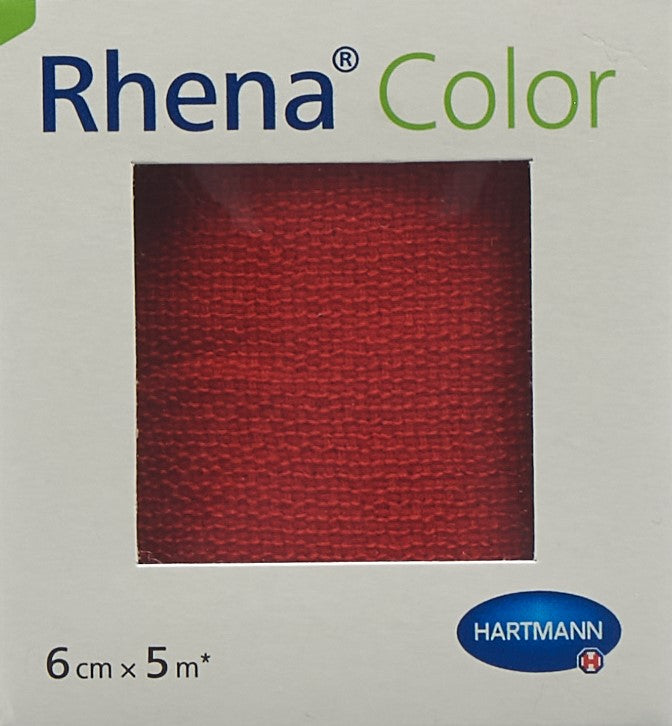 RHENA Color Elastische Binden 6cmx5m rot