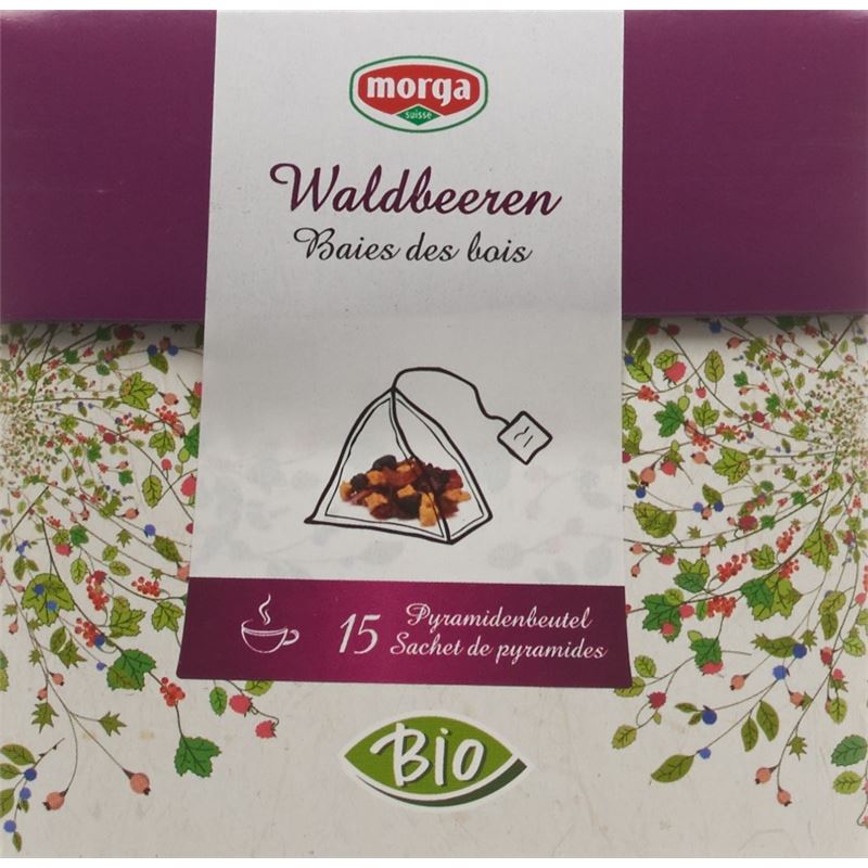 MORGA Waldbeeren Früchtetee Pyramide Bio 15 Stk