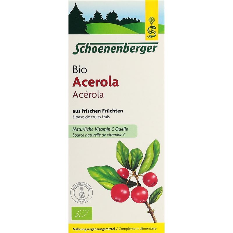 SCHOENENBERGER Acerola aus fr Früchten Bio 200 ml