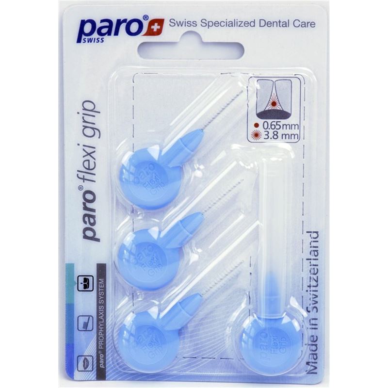 PARO Flexi Grip 3.8mm hellblau fein 4 Stk