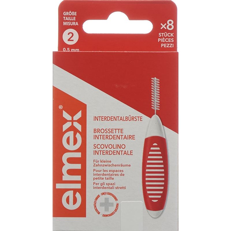 ELMEX Interdentalbürsten 0.5mm rot 8 Stk