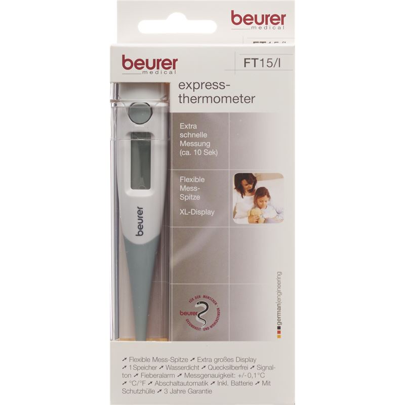 BEURER Digital Fieberthermometer Express FT 15/I