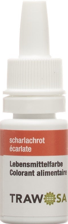 TRAWOSA Lebensmittelfarbstoff scharlachrot 10 ml