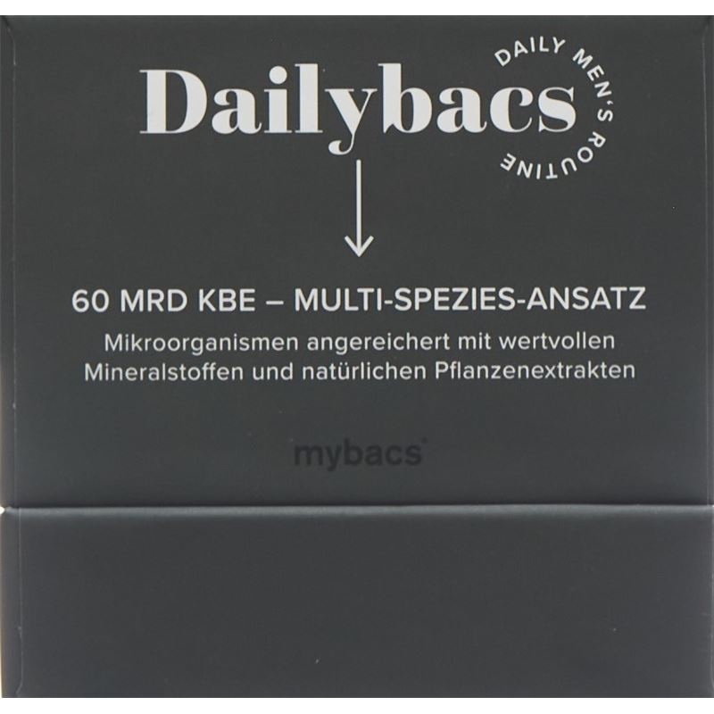 MYBACS Dailybacs Männer 30 Tage Kaps Glas 30 Stk