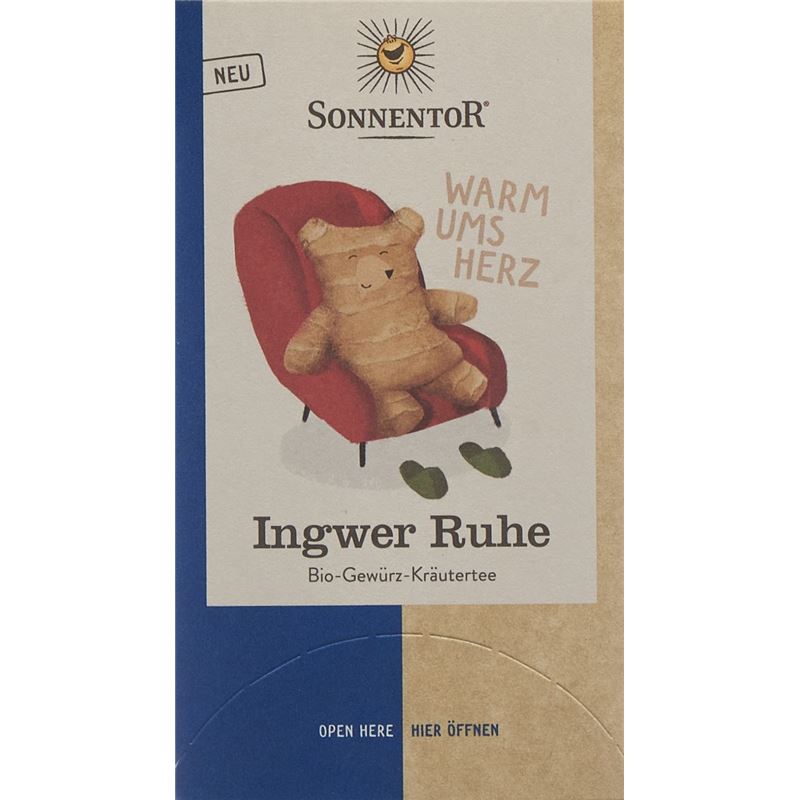 SONNENTOR Ingwer Ruhe Tee BIO Btl 18 Stk