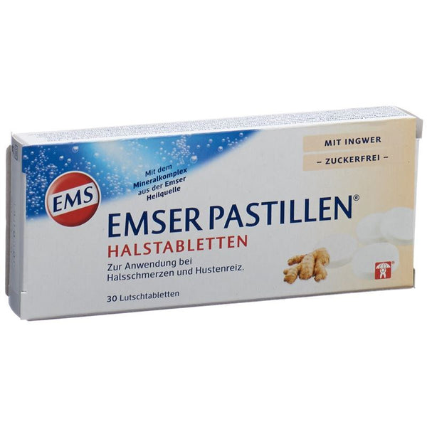 EMSER Pastillen zuckerfrei mit Ingwer 30 Stk