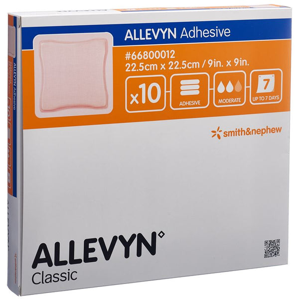 ALLEVYN ADHESIVE Wundverband 22.5x22.5cm 10 Stk