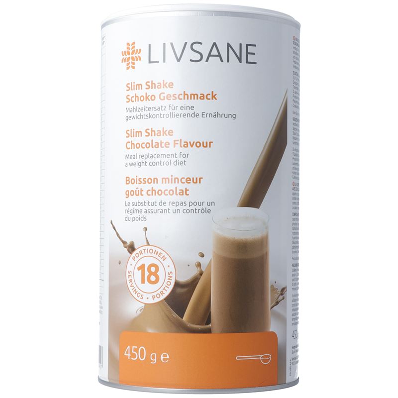 LIVSANE Slim Shake Schoko Geschmack 450 g