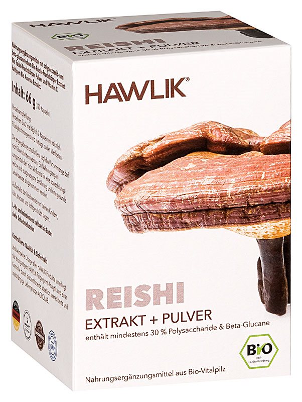 HAWLIK Reishi Extrakt + Pulver Kaps 120 Stk