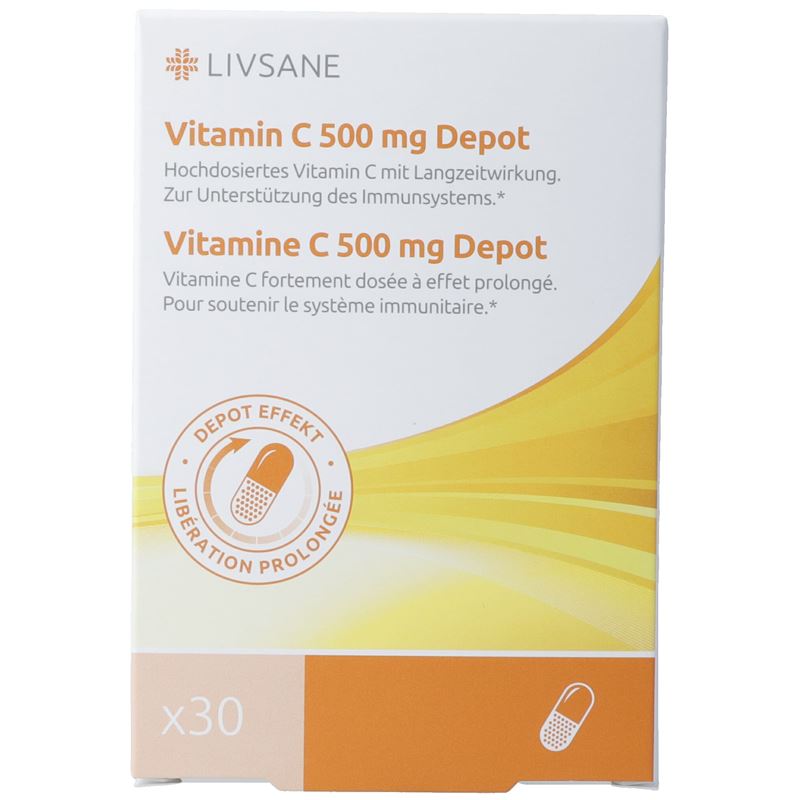 LIVSANE Vitamin C Depot Kaps 500 mg 30 Stk