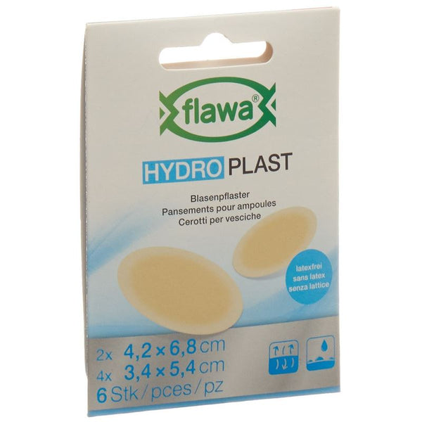 FLAWA HYDRO PLAST Blasenpflaster 2 Grössen 6 Stk