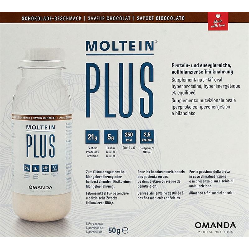 MOLTEIN PLUS 2.5 Schokolade 6 Fl 50 g