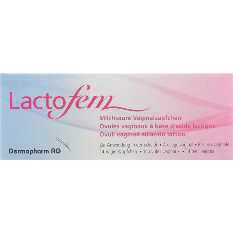 LACTOFEM Milchsäure Vaginalzäpfchen 14 Stk