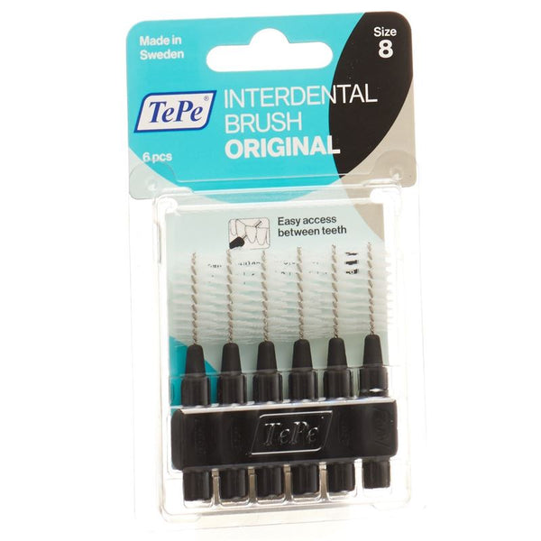 TEPE Interdental Brush 1.5mm schwarz Blist 6 Stk