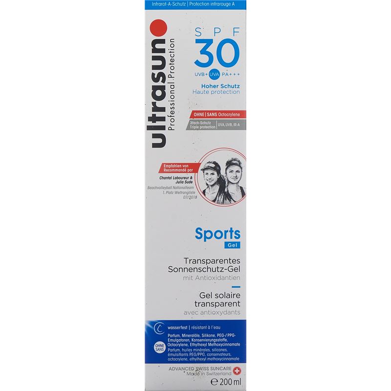 ULTRASUN Sports Gel SPF 30 Fl 200 ml