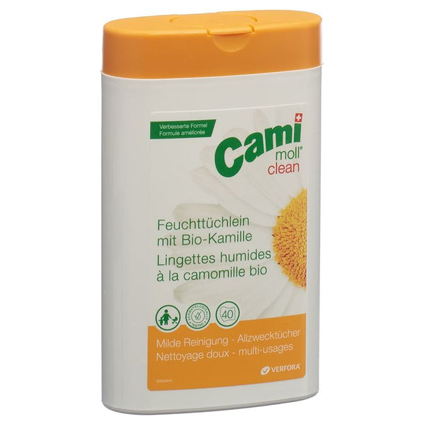 CAMI MOLL clean Feuchttücher NF Box 40 Stk