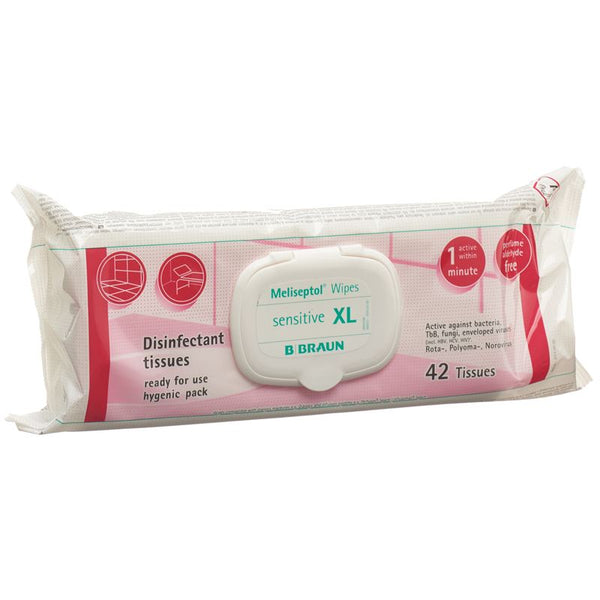 MELISEPTOL Wipes sensitive XL (Flowpack)