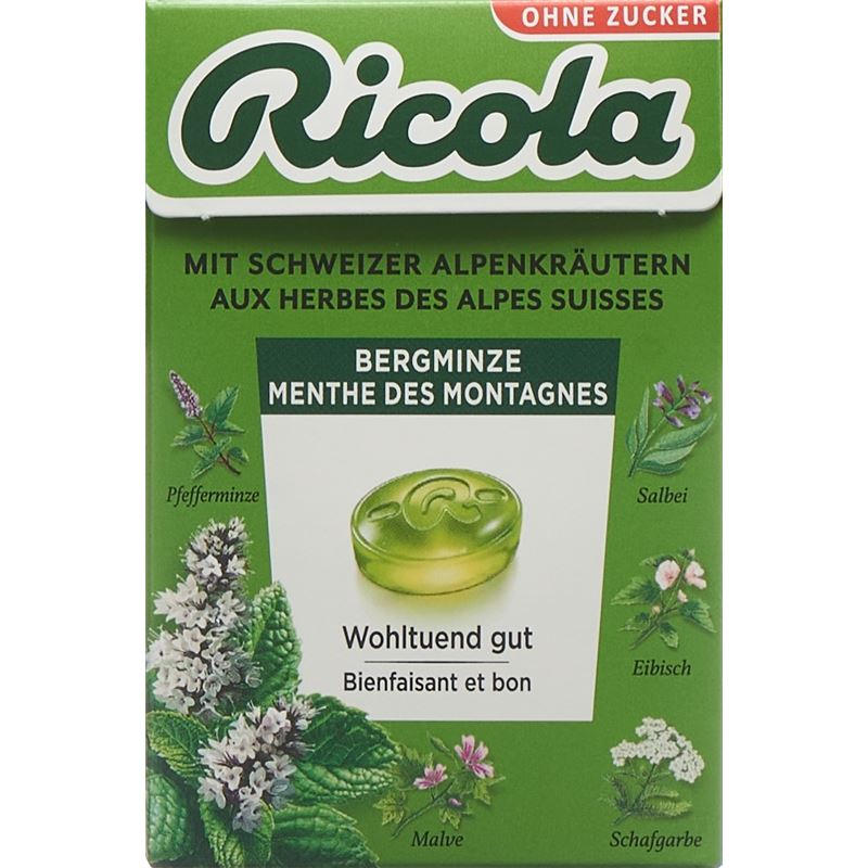 RICOLA Bergminze Bonbons oZ m Stevia Box 50 g