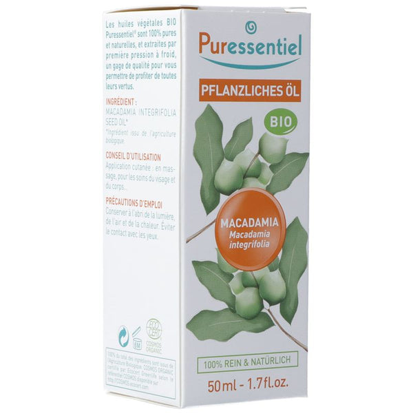 PURESSENTIEL Pflanzenöl Macademia Bio 50 ml