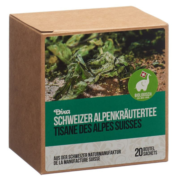 DIXA Schweiz Alpenkräutertee BIO Py Btl Box 20 Stk