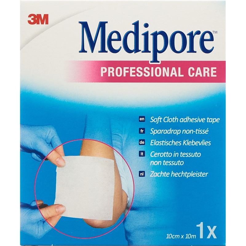 3M MEDIPORE Fixationsvlies 10cmx10m Liner Rolle