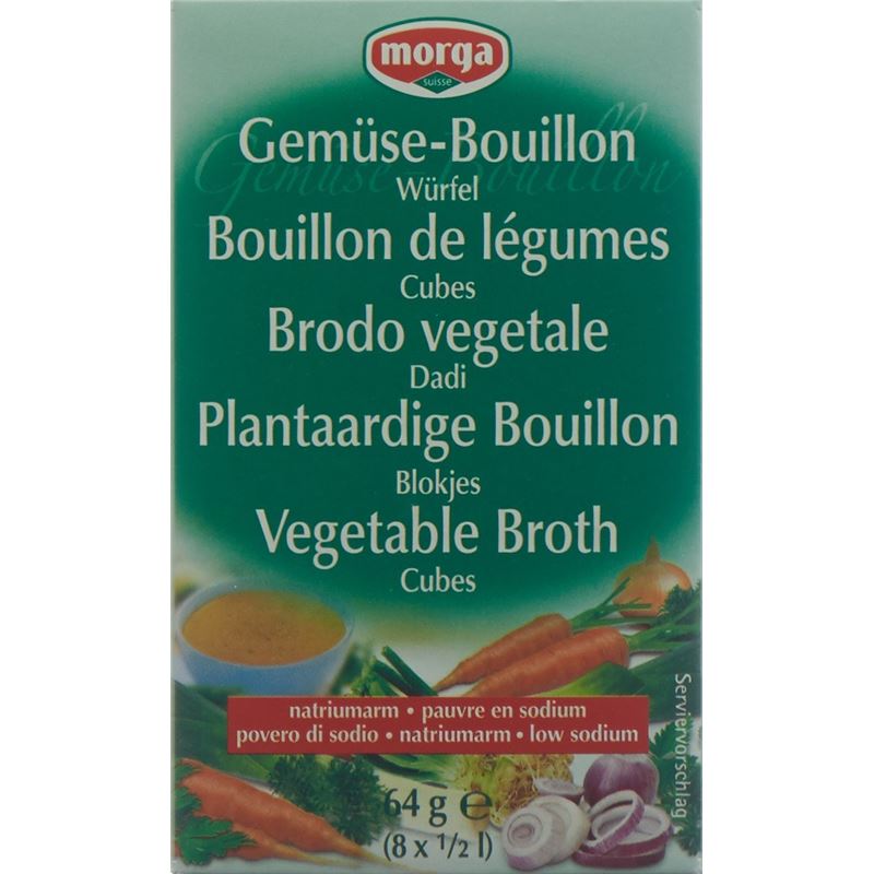 MORGA Gemüse Bouillon Würfel nat-arm 8 Stk