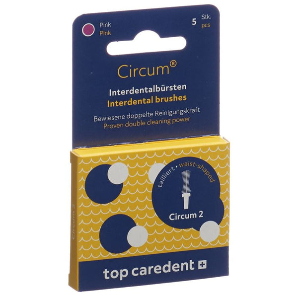 TOP CAREDENT Circum 2 CDB-2 Int Bürste pink 5 Stk