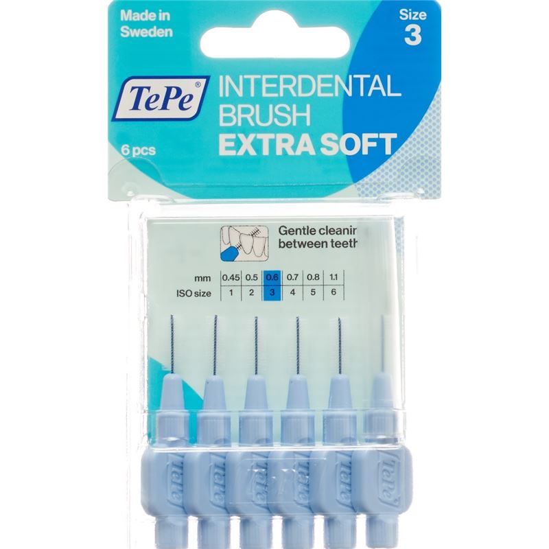 TEPE Interden Brush 0.60mm x-soft blau Blist 6 Stk