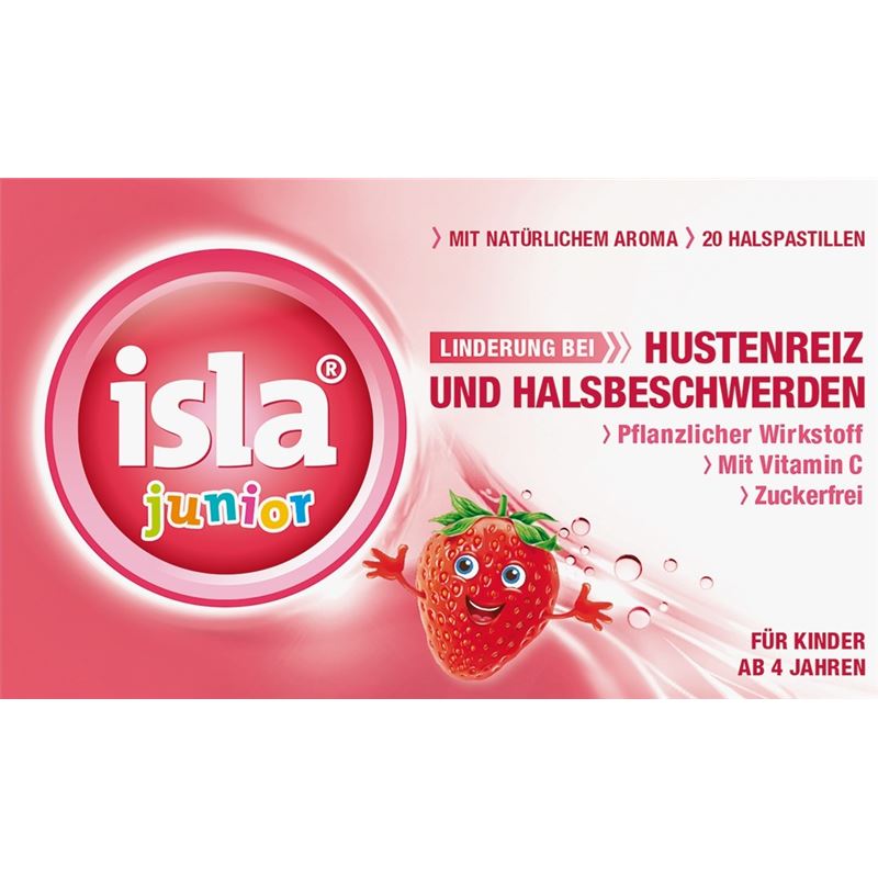 ISLA Junior Pastillen Erdbeere 20 Stk