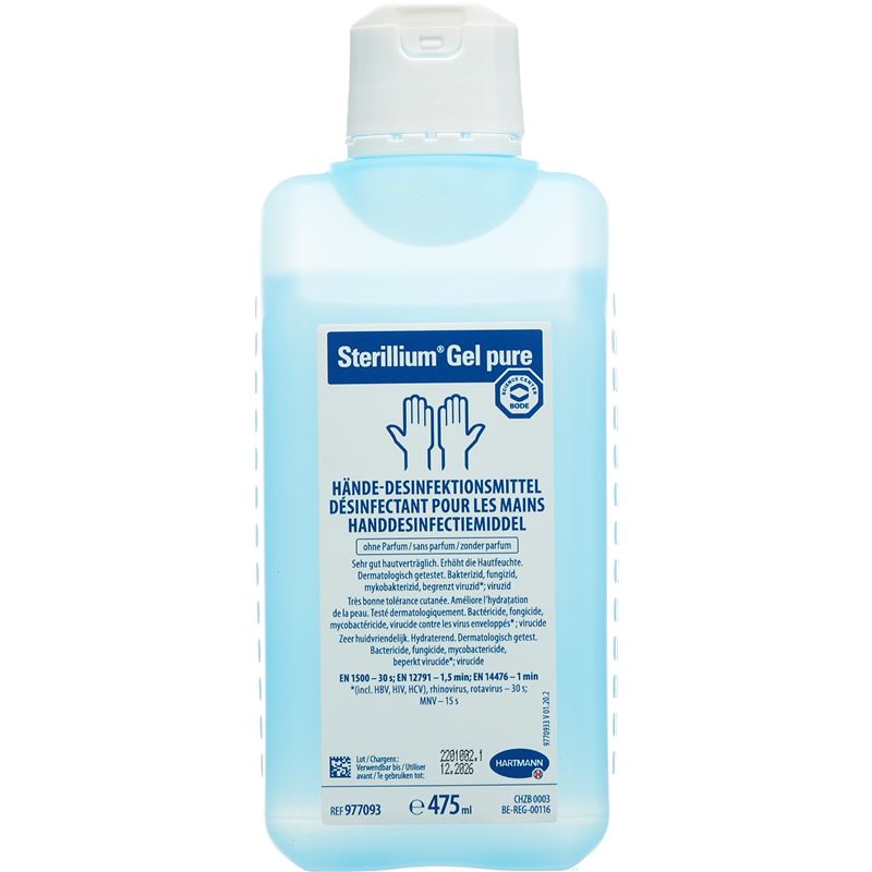 STERILLIUM GEL PURE Händedesinfektion Fl 475 ml