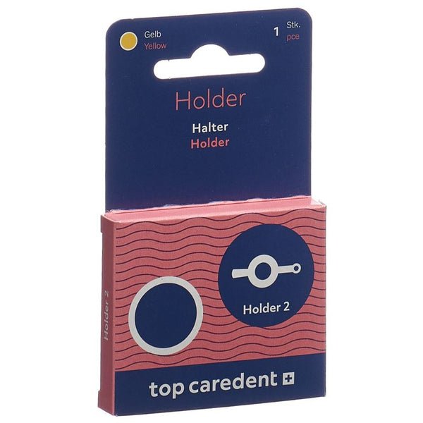 TOP CAREDENT Holder 2 Halter Interdental S gelb