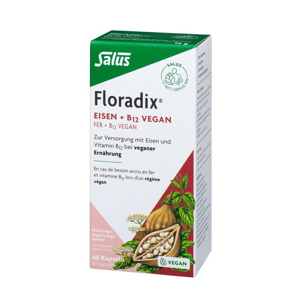 FLORADIX VEGAN Eisen + Vitamin B12 Kaps 40 Stk