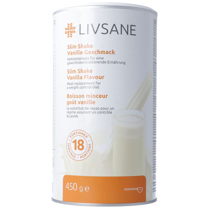 LIVSANE Slim Shake Vanille Geschmack 450 g