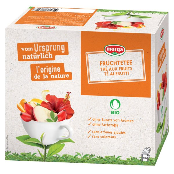 MORGA Früchtetee m/H Bio Knospe Btl 50 Stk