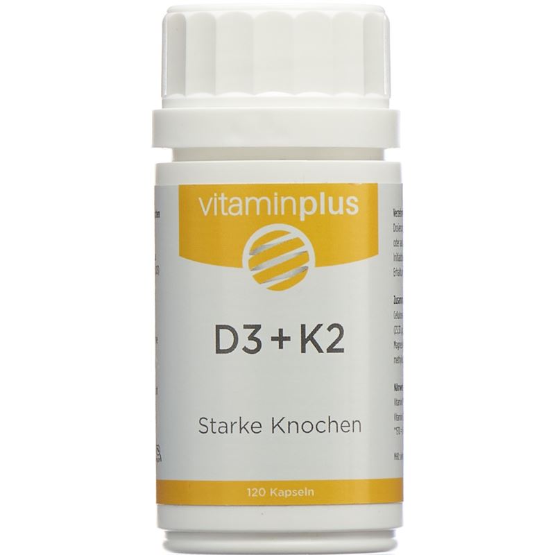 VITAMINPLUS D3+K2 Kaps Ds 120 Stk