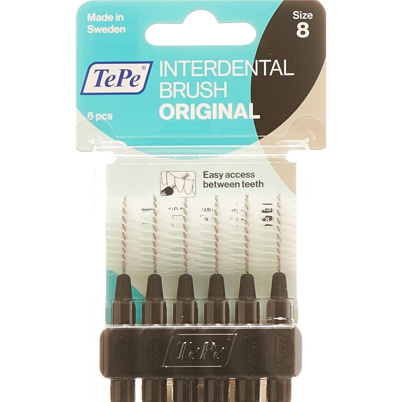 TEPE Interdental Brush 1.5mm schwarz Blist 6 Stk