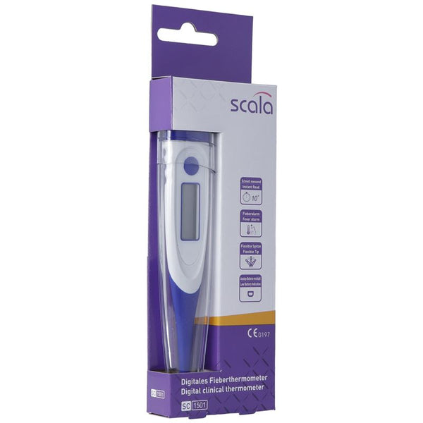 SCALA Digital Thermometer SC 1501 flex 10Sek blau