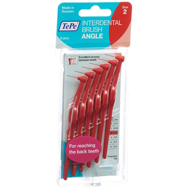 TEPE Angle Interdental-Brush 0.5mm rot 6 Stk