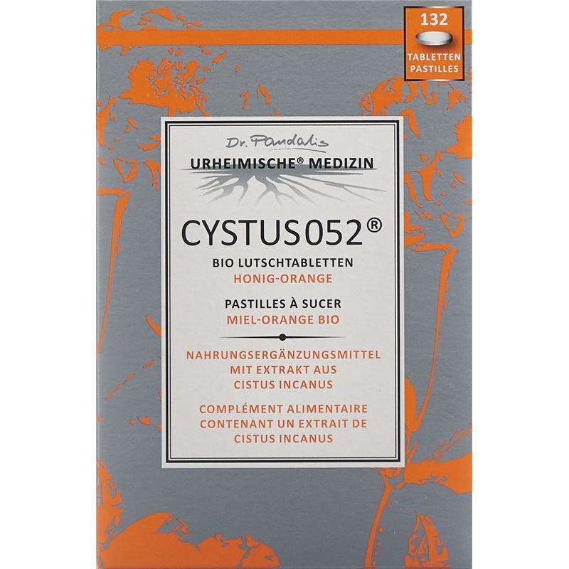 CYSTUS 052 Bio Lutschtabl Honig-Orange 132 Stk