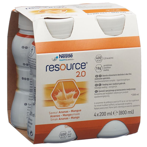 RESOURCE 2.0 Ananas Mango 4 x 200 ml